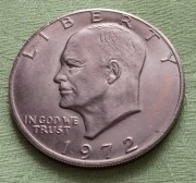 Eisenhower 1972 jeden dolar USA moneta obiegowa vintage 