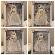 Pamiątka Pierwszej Komunii Świętej Anioł Stróż Makrama HandMade Rękodzieło