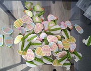 Ozdobne drewniane spinacze-koguciki/pisanki