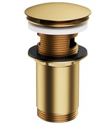 Korek umywalkowy KLIK-KLAK złoty szczotkowany OMNIRES