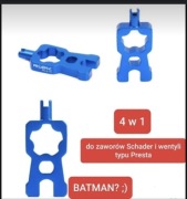 Kluczyk do zaworów Schrader i wentyli Presta ALU