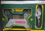 Zestaw BOSCH 70 el. wiertła bity + klucz nastawny | okazja