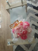 Flower box ze świec sojowych zapachowy urodziny prezent bukiet