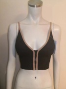 Czarny top rozpinany z przodu S/M NOWY (9)