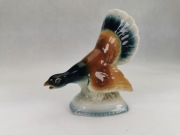 Figurka porcelanowa ptak głuszec PRL lata 60/70