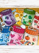 Kolorowe Słoiczki Montessori Karta Pracy - Sortowanie Kolorów | Angielski