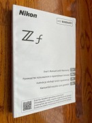 Instrukcja obsługi PL Nikon Zf , z f