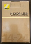 Oryginalny karton od obiektywu NIKKOR 14-24 f/2,8G ED