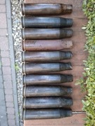 Łuski z działka WJA-23 od iła 2 z 2 wojny światowej 