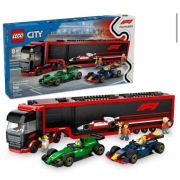 LEGO City F1 Ciężarówka z bolidami RB20 i AMR24 F1 60445