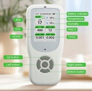 Czujnik jakości powietrza 10 w 1 AQI, CO2, PM1.0, PM2.5, PM10, HCHO, TVO