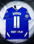 (M) Drogba #11 Chelsea Retro Domowa Jersey Liga Mistrzów Sezonu 2011/12