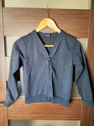 Czarna bluza bluzka zapinana na guziki 128/134 (3)