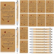 Zestaw Prezentowy dla Nauczycieli - Mini Notesy, Drewniane Długopisy