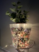 nowoczesna Doniczka podświetlana Led 15 cm wysoka 