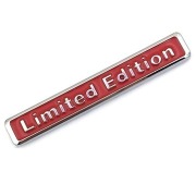 Naklejka Znaczek czerwony LIMITED EDITION Emblemat logo 65mm x 10mm metal