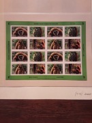 Laos 2008  Mi 2062-6 B malpy WWF CIĘTY arkusz 160 €