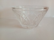 Ciężka szklana miseczka vintage 386 g – szkło prasowane (41)