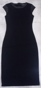 Czarna sukienka MIDI za kolano r 34-36 top Secret 