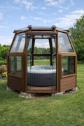 Altana ogrodowa drewno / szkło 