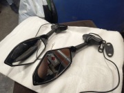 Lusterka motocyklowe motocykla kierunkowskazami kierunkowskazy