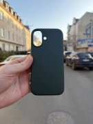 MagSafe Leather Case do iPhone 17 Ciemnozielony