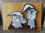 Obrazek - String Art - Żwirek i Muchomorek