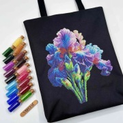 Torba shoper . Zestaw do haftu koralikowego 