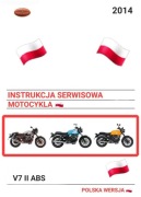 KSIAZKA SERWISOWA MOTO GUZZI V7 II ABS 2014r SERWISOWKA NAPRAW j.POLSKI