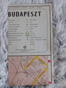 Budapeszt mapa plan miasta 1987