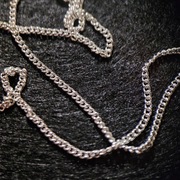 Srebrny łańcuszek na paznokcie 20cm - wybór, ozdoby na paznokcie 3d