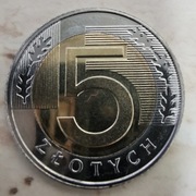 Moneta 5 zł 2020 r. mennicza - NAKŁAD - 6 436 000