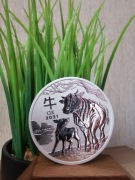 Srebrna moneta rok Wołu Bawoła 2021 r , 2 oz , Lunar III 2 uncje 