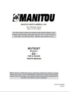 Katalog części Manitou MVT 628 T Seria E3 ENG