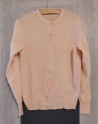 Sweter damski – ROZPINANY – morelowy