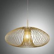 Lampa wisząca Fassa w kolorze matowego zlota