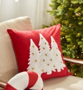 Sinsay nowa poszewka na poduszkę z dzwoneczkami świąteczna choinki