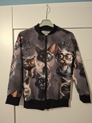 Nowa bluza bomberka zapinana na zamek koty, rozmiar 122