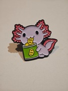 Przypinka emaliowana Axolotl