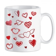 Kubek z sercami na walentynki