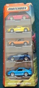 Matchbox 5 Pack PORSCHE HEROES PORSCHE 911 CARRERA SPYDER 914 TARGA JBX28