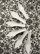 Asia Style porcelanowe łyżki chińskie do ramen miso - 6 sztuk