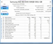 Dysk SSD Samsung 860 EVO 500GB SATA 2,5" v-nand mz-76e500 96% nr1