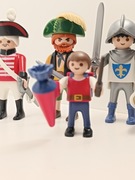 Zestaw 5 figurek Playmobil - Rycerz, Pirat, Magik, Żołnierz, Uczeń
