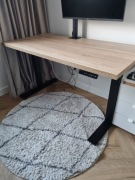 Biurko elektryczne MOTIONDESK 140x70 Dąb Sonoma – regulacja wysokości