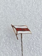 Odznaka ŁKS Łódź herb flaga emalia (PRL)