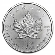 Srebrna Moneta Kanadyjski Liść Klonu 2025, 1 uncja, 1 oz