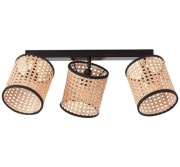 Lampa sufitowa wiley brilliant na listwie rattan