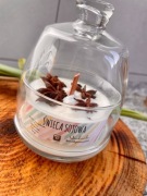 Świeca sojowa z zamykanym kloszem