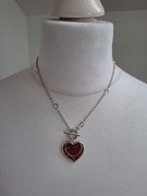 Naszyjnik handmade ze stali nierdzewnej z żywicy epoksydowej 